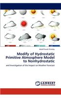 Modify of Hydrostatic Primitive Atmosphere Model to Nonhydrostatic