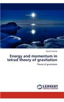 Energy and momentum in tetrad theory of gravitation: (English)