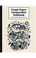 Graph Paper Composition Notebook Quad Rule 5x5 Grid Paper - 150 Sheets (Large, 8.5 x 11