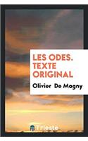 Les Odes. Texte Original