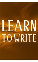 Learn To Write