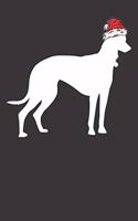 Notebook: Christmas Greyhound College Ruled 6x9 120 Pages