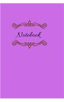 Notebook: Notebook/120 lined pages/6 x 9/Elegant