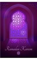 Ramadan Kareem: Muslim Journal, notebook and diary 120 Pages 6x9 window arabic illustration