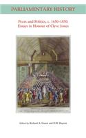 Peers and Politics, C. 1650 - 1850