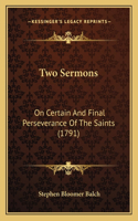 Two Sermons