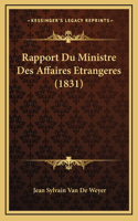 Rapport Du Ministre Des Affaires Etrangeres (1831)