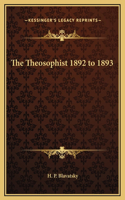 Theosophist 1892 to 1893