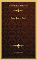 Great Pan Is Dead