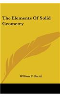Elements Of Solid Geometry