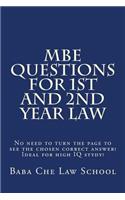 MBE Questions For 1st and 2nd Year Law