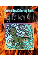 Grown Ups Coloring Book Ready For Coloring Vol. 4 Mandalas