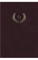 Monogram "6" Meeting Notebook: (32 Monogram Maroon 150 Meeting)