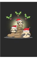 Christmas Sloth Tree Notebook