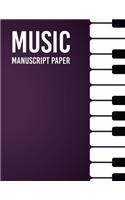 Wide Staff Manuscript Paper: Music Manuscript Paper / White Marble Blank Sheet Music / Notebook for Musicians / Staff Paper / Composition Books Gifts ... * Large * 9 Stave * 102