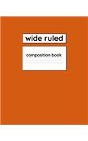 Wide Ruled Composition Book