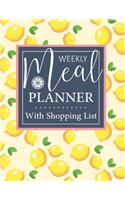 meal planner with shopping list track and plan your meals weekly for diet weight loss: 8.5" x 11" meal planner and grocery list weekly Printable Planning Sheets, Shopping List Printable, Meal Plan Printable (Volume 2)