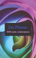 Zen Planner: 2020 Undated Weekly Planner: Weekly & Monthly Planner, Organizer & Goal Tracker - Organized Chaos Planner 2020