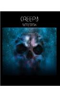 Creepy Notebook Collection: Looking for the perfect CREEPY or HORROR themed Notebook/Composition Book for yourself or for a friend. Try our new collection of Creepy Notebooks f
