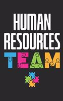 Human Resources Team: Human Resources Journal, Gift For Managers Or Directors, 150 page blank book for writing notes, college ruled