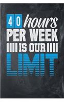 40 Hours Per Week is Our Limit