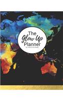 The Glow Up Planner: Blank Yearly Productivity Planner World Traveler Goal Setting + Empowerment Organizer