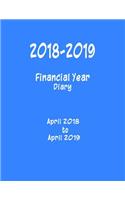 2018 - 2019 Financial Year Diary: April 2018 - April 2019 - 8.5x11 - Week on a Page