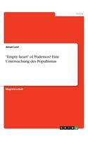 "Empty heart" of Podemos? Eine Untersuchung des Populismus