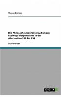 Philosophischen Untersuchungen Ludwigs Wittgensteins in den Abschnitten 256 bis 258