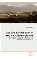 Genuine Participation in Social Change Programs