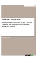 Strafrechtliche Sanktionen in den USA. Ein Vergleich mit dem deutschen und dem belgischen System