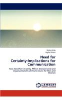 Need for Certainty