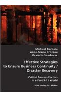 Effective Strategies to Ensure Business Continuity/Disaster Recovery