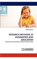 Research Methods in Humanities and Education