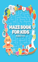 Maze Book for Kids 4-6