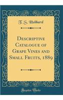 Descriptive Catalogue of Grape Vines and Small Fruits, 1889 (Classic Reprint)