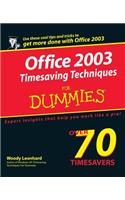 Office 2003 Timesaving Techniques for Dummies