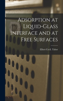 Adsorption at Liquid-glass Interface and at Free Surfaces