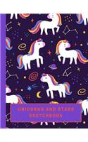 Unicorns and Stars Sketchbook