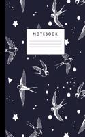 Notebook: Cute Lined Journal Ruled Composition Note Book to Draw and Write In - School Supplies for Elementary, Highschool and College (8.5 x 11 Size 100 Writ