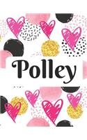 Polley: Personalized Name Journal with Blank Lined Paper