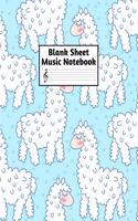 Blank Sheet Music Notebook