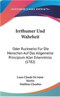 Irrthumer Und Wahrheit