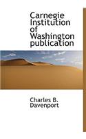 Carnegie Institution of Washington Publication