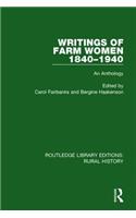 Writings of Farm Women, 1840-1940
