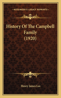 History Of The Campbell Family (1920)