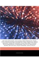 Articles on Belgian Diplomats, Including: Meir Dizengoff, Marc Otte, Isidore Jacques Eggermont, Emile Francqui, Andr Mernier, Frank de Coninck, Jules