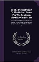 In The District Court Of The United States For The Southern District Of New York