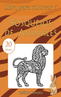 Libro para colorear Bosquejos de Animales