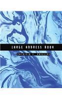 Large Address Book: Light Blue Marble Large Address Book for Seniors - Contacts, Addresses, Phone Numbers, Email - Organizer Journal Notebook